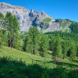 Alpage de Serin le 13 août 2024,Dix ans de promotion de la biodiversité et du paysage en Valais, en présence de Brigitte Decrausaz, cheffe de l’office des paiements directs, service de l’agriculture, Michael Roux, ingénieur forestier, service de la forêt Stàphane Cotter Président du Consortage de l’alpage de Serin.